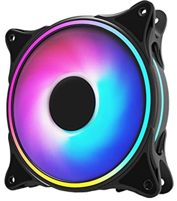 Homoyoyo 12v Ventilador Argb Para Pc Refrigerador Silencioso De Enfriador De Iluminación Rgb De Instalar y Para Computadoras De Escritorio
