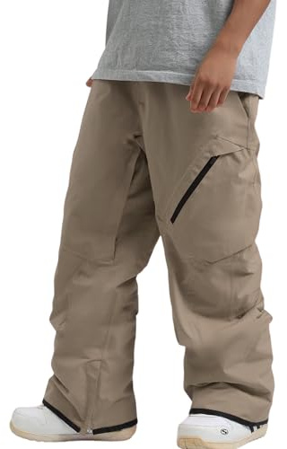 GSOU SNOW Mens Womens Ski Trousers Baggy Snowboard Trousers Snow Pants