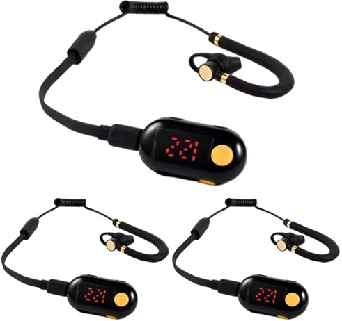 Mini walkie talkie 3 pezzi, ricetrasmettitore FM portatile piccoli walkie talkie per ristoranti, supermercato, ospedale, turismo, mini