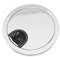 PRIOstahl® Kabeldurchlass Kabeldurchführung Kabelauslass Metall / Ø68mm Chrom/Bürstenverschluss