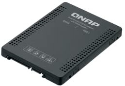 QNAP Dual M.2 SATA SSD to 2.5” SATA RAID Adapter Converter - 2 x M.2 2280 SSD to 3.5” SATA Adapter with RAID support for PC and NAS. (QDA-A2MAR)