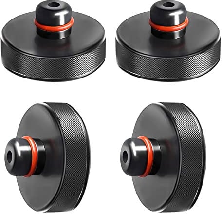 EXLECO 4 Pcs Wagenheber Gummiauflage Kompatibel mit Tesla Model 3 Model Y Model S Model X, Rangierwagenheber und Universal Gummiauflage Jack Pad Hebepunkt-Adapter Robust & Praktisch für Auto Tuning