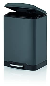 kela treteimer Davino 40 cm 12 Liter Edelstahl dunkelgrau