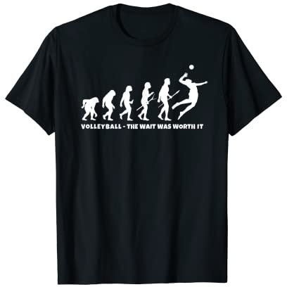 Volleyball Evolution - Beachvolleyball und Volleyball T-Shirt