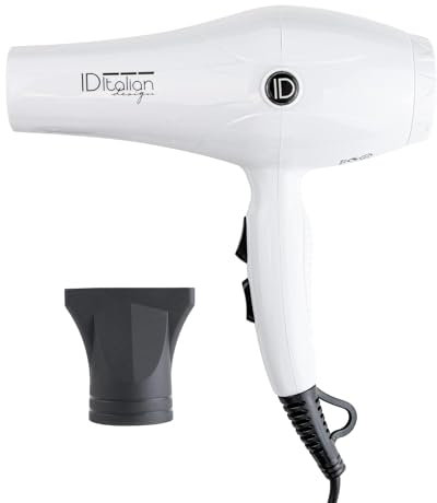 ID Italian Design - Hair dryer-Haartrockner mit Diffusor| GTI 2600 Haartrockner mit langlebigem AC-Motor, 2200 W Leistung, hochpräziser Düse und 3 Heizmodi