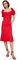 Trendyol Women Party Midi Bodycon Fitted Woven Dress Vestido Tejido Ajustado básico a Media Pierna de Fiesta para Mujer, Fucsia, 38
