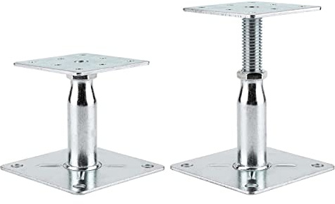 YEUQWJ 2 Pack Adjustable Support Jack for The Floor,Deck Foundation,Post Floor Joist Jacks,RV Step Stabilizer,Mini Screw Jack- Post 3.5 to 6