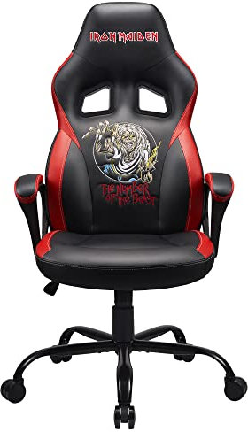 Subsonic Iron Maiden - Silla Gaming Original/Asiento de Oficina Tall L