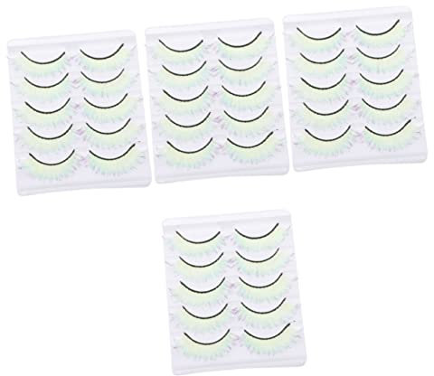 LALAFINA Lot De 4 Faux Réutilisables Pour Femmes Et Filles Extensions Moelleuses Sans Colle 5 Paires X 4