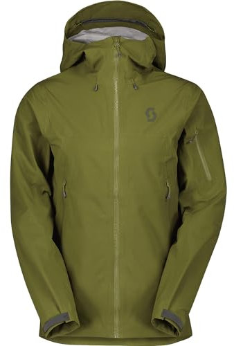 Scott M Explorair 3l Jacket Oliv - Wasserdichte atmungsaktive Herren Backcountry Tourenjacke, Größe XL - Farbe Fir Green