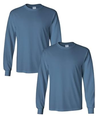 GILDAN Adult Ultra Cotton Long Sleeve T-Shirt, Style G2400, Multipack