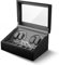 Olvy Uhrenbeweger für 4 Uhren, Watchwinder Box, Extrem Leiser Mabuchi Motor, Flexiblem Uhrenkissen, Watch Winder