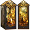 Doviden DIY Book Nook Kit - Booknook Puppenhaus Bausatz Bücherregal Deko LED-Sensor-Licht - Detektei 3D Puzzle Nook Book Miniatur Haus Kits für Erwachsene