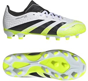 adidas Unisex niños Predator League Multi Ground Football Boots Kids, FTWR White/Core Black/Lucid Lemon, 31 1/2 EU