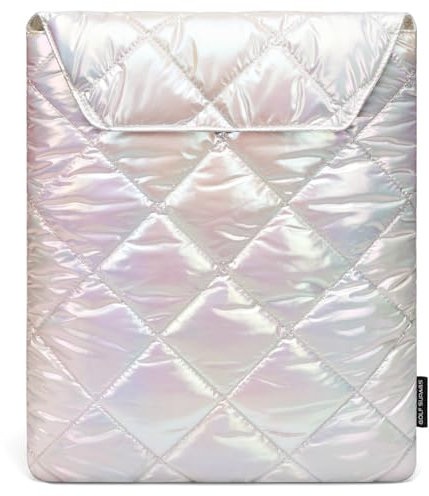 Puffy Housse pour Ordinateur Portable de Protection Sacoche Laptop Portabilité Pochette Ordinateur 14 Pouces, Blanc