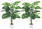 GoldOars 2 Pièces Plantes Artificielles Monstera Arbres Artificiel en Pot Grande Faux Plante Tropicales Intérieure Extérieure pour Balcon Cour Jardin Salon Bureau Décoration, 75cm