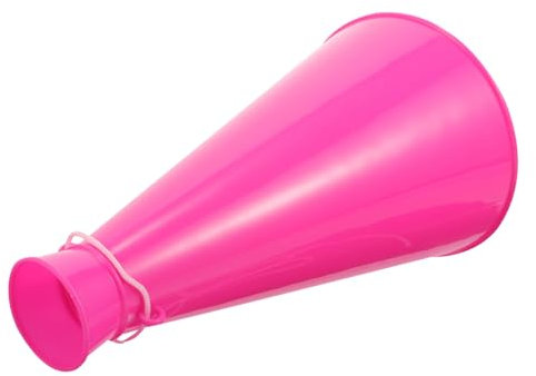 YARNOW jubelndes Horn Lautsprecher Cheer up aussenlautsptecher dekoäste feiern Party funkelnder Megaphon sportlich -Megaphon groß Megaphone jubelnde Megafone Plastik Rosy