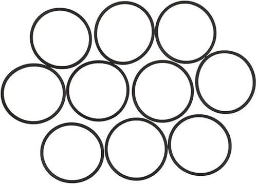 10Pcs Black Disk Drive Rubber Belt Replacement for Xbox 360, Replacement Belt Kit for Rock Tumblers, Parts Accessories