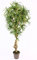 kunstpflanzen-discount.com Dracena Yucca Kunstpalme mit 784 Textilfaser Blätter grün gelb 175cm hoch, Naturstamm