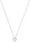 Amor Kette mit Anhänger 925 Sterling Silber Damen Halsschmuck, mit Zirkonia synth., 42 cm, Silber, Herz, Kommt in Schmuck Geschenk Box, 2016056