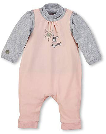 Sterntaler Baby - Mädchen Strampler-set Jersey Emmi Girl Strampler, Zartrosa, 56