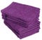 10er Pack Waschhandschuhe, Waschlappen Größe 15x21 cm in Lila 100% Baumwolle