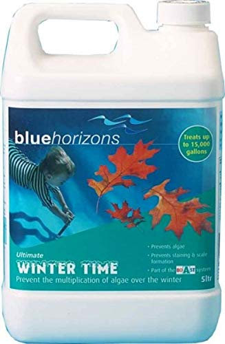 Blue Horizons SWIMMING POOL 5L LONG LIFE ALGAECIDE WINTERISER WINTER TIME TREATS 15000 GALLONS