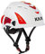KASK Schutzhelm, Bergsteigerhelm, Industriekletterhelm Plasma HI VIZ - Arbeitsschutzhelm, Drehrad, Reflexstreifen, EN 397, Farbe: weiß-rot