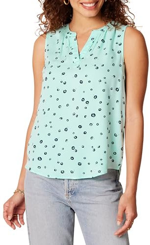 Amazon Essentials Camisa Tejida sin Mangas con Cuello en V Mujer, Azul Agua Amapola, XXL