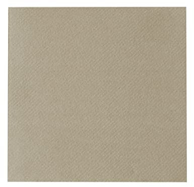 Sovie HORECA Cocktailserviette in BEIGE GREY aus Linclass Airlaid 25 x 25 cm 1/4 Falz – 50 Stück elegante Stoffoptik Servietten für Bar, Gastronomie & Events