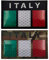 Toppa tattica militare con bandiera IR riflettente dell'Italia, toppa con morale tattico militare Europa Badge Emblema Applique Toppe da applicare stirare su vestiti Accessori