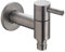 Grifo de agua fría de acero inoxidable montado en la pared, grifo para lavadora, jardín, exterior, acabado pulido