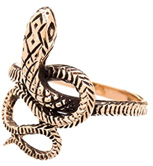 Windalf Paradies Schlangenring IDUNA 19 mm Glücks Bohemian Statement Bronze