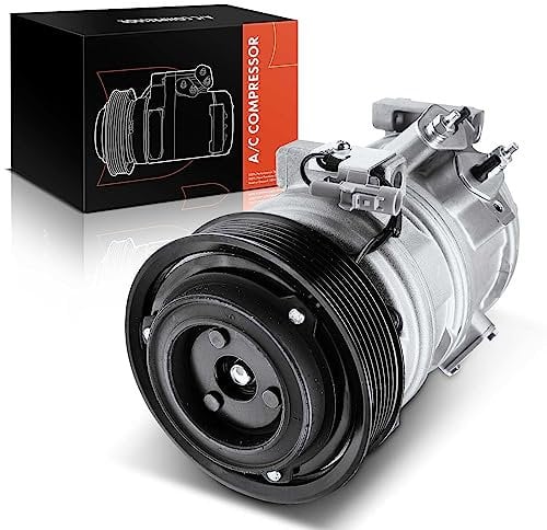 Frankberg Sistemas de aire acondicionado Compresor de aire acondicionado con embrague Compatible con Pajero III V6W V7W 3.5 Gasolina 2000-2007 Replace# MR500877incl. aceite premezclado