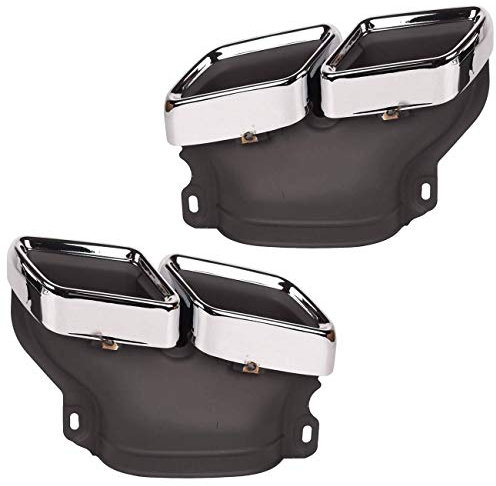 Bapmic 2x Auspuffendrohr Endrohre Auspuffblenden Blende Kompatibel mit Mercedes-Benz C63 AMG W205 2015-2018 Car Exhaust Muffler Tailpipe Rear Pipe