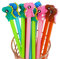 Mulaibdin 12 Pezzi Penne Animali Dinosauro, Penne Carine Kawaii, Penne Regalo Festa Bambini, Penna Nera Punta Fine Gel 0.5, Materiale Scolastico Kawaii, Regali Compleanno Gadget (Dinosauri B)