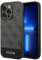 Guess GUHCP14XG4GLGR hülle für iPhone 14 Pro Max 6,7'' grau/Grey Hard case 4G Stripe Collection, schwarz