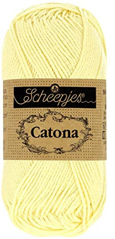 Scheepjes - Scheepjes Catona 101 Candle Light Yarn - 10x50g