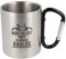 Spruchreif | Doppelwandige Edelstahltasse mit Karabinerhaken „Man erlebt mich selten radlos“ | Geschenk für Radfahrer & Mountainbiker – 300 ml