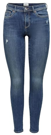 ONLY Female Skinny Jeans ONLWAUW Mittlere Taille Skinny Fit Jeans | Skinny fit jeans
