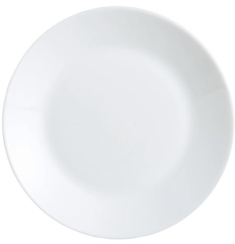 aro Teller flach, Opal, ¯ 18 cm, wei§, 12 StŸck