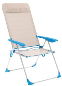 Marbueno Silla Azul beige Gepolsterte Campingstuhl, Kunststoff, Bunt, Standard
