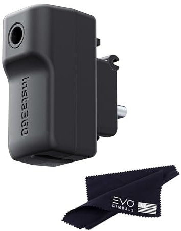 Insta360 X4 Mic Adapter, External Microphone Adapter X4 Camera,Type-C and 3.5mm Audio Ports Support Charging While Recording