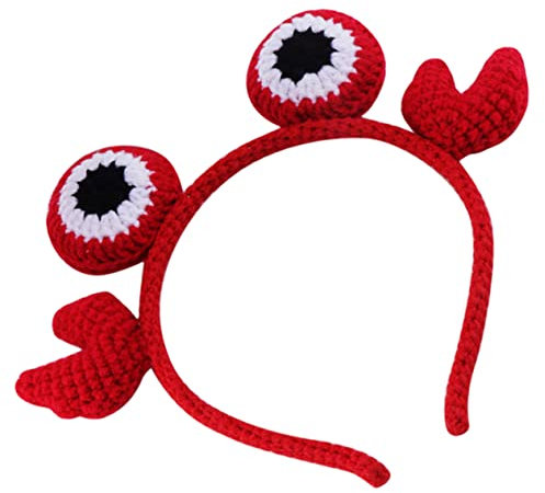 Vaguelly Bandeau Tête De Crabe pour Accessoire De Fête Amusant Décoration De Cheveux Photo Prop Costume De Cosplay pour Anniversaire Et Événements Festifs