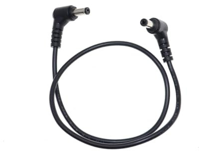 YSJJZRL Angle Droit DC 5.5x2.1/5.5x2.5mm Mâle à Mâle Rallonge DC 12V Adaptateur de Connecteur de Câble d'alimentation (0,3M,5,5x2,5 mm mâle à mâle)