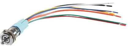 Oshhni Beleuchteter Kippschalter Einfach zu Installierendes Zubehör 12V 20A für