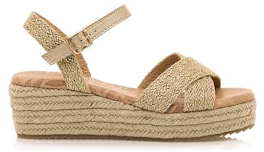 MTNG Sandalias de cuña Mujer Lita 59553 | 59631 | Yute Oro 251