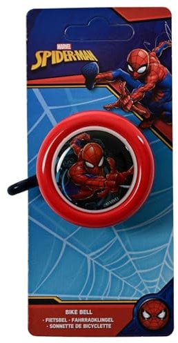 Spiderman Fahrradklingel Kinder | kleine Geschenke für Jungen | Klingel | Fahrrad Zubehör | Outdoor Spielzeug | Spider-Man | Coole Sachen | Fahrradglocke