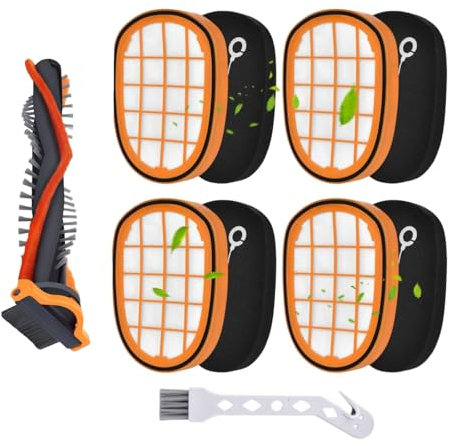 Rebirthcare 4 filtri per philips aspirapolvere speedpro max aqua fc6813 filtri di ricambio per philips fc5005/01 & 1 spazzola cp0667 per philips speedpro max per aspirapolvere fc6813/01 xc704101