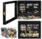 Bibliothèque pour L'anxiété,Meuble Bibliothèque Miniature,Bibliothèque Miniature Créative pour Maisons de Poupées en Bois Cadeau Anti-Stress pour Les Amoureux des Livres Ornement Décoratif (Noir)